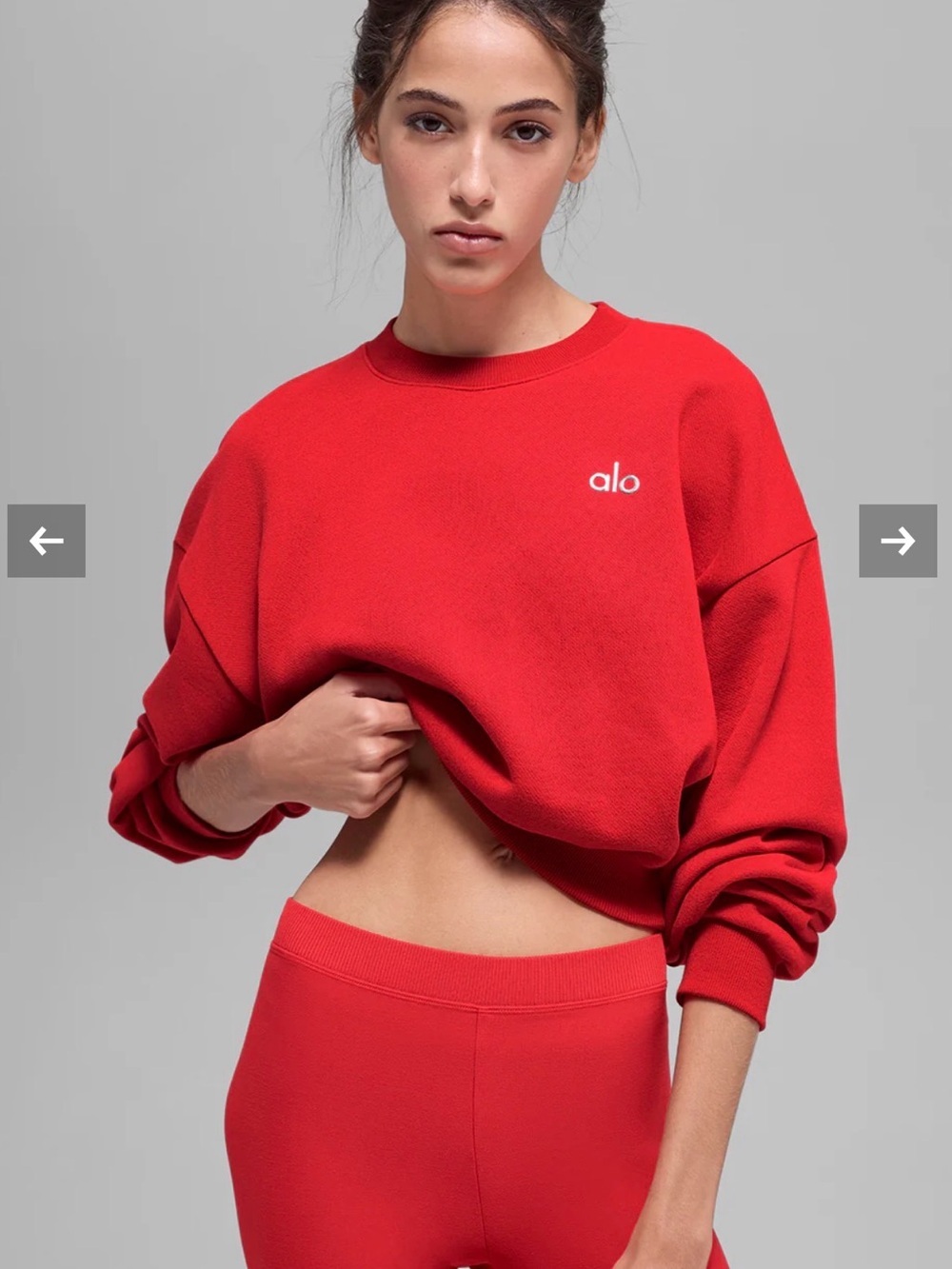 ALO Yoga Cropped Accolade Crewneck
XXS Limited: Bright Red NWT